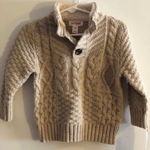 NWT Toddler Boys Cat & Jack 18M Cable Knit Sweater